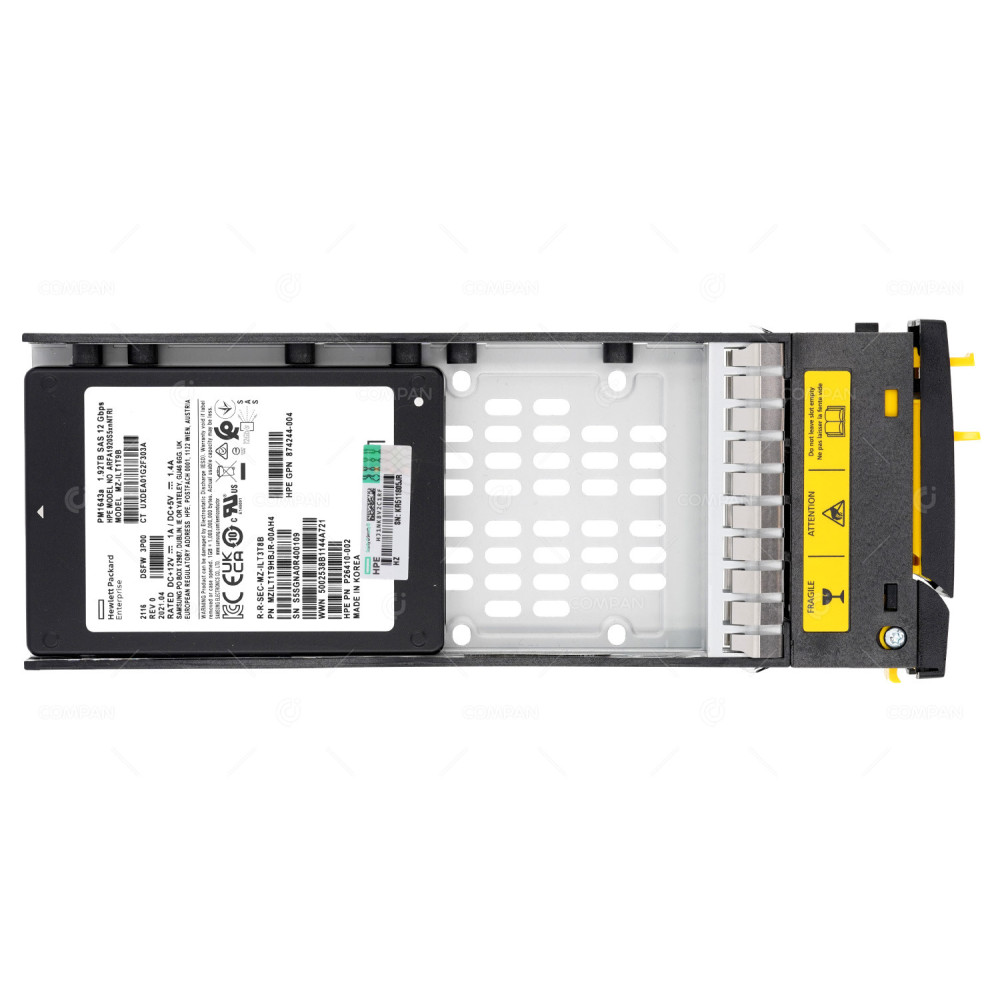 P37645-001  HP SSD 1.92TB SAS 12G 2.5" SFF FOR 3PAR STORESERV 8000 M6710